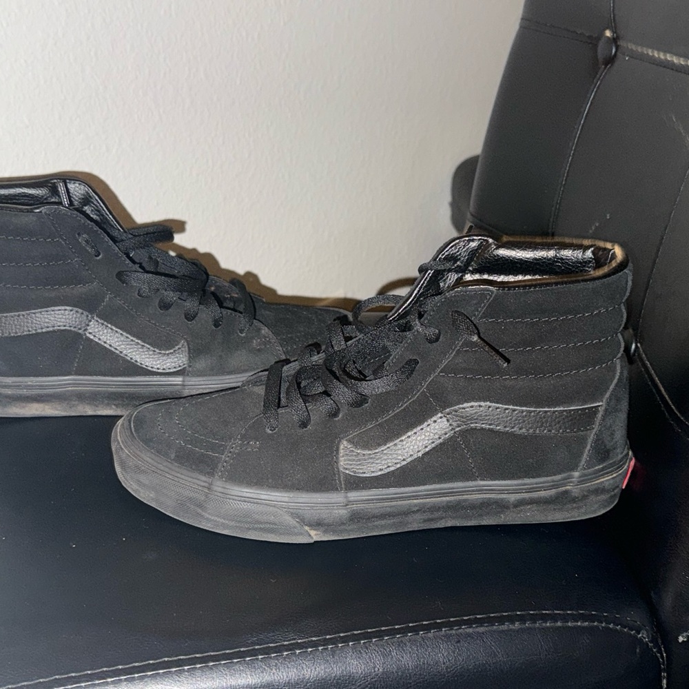 Vans Black High-Top Sneakers with Canvas and Suede